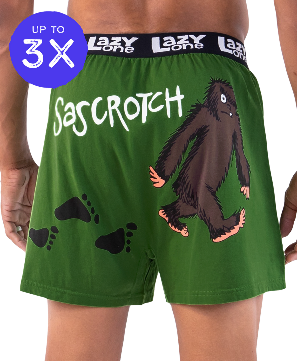 ^(P) Lazy One: Sascrotch Men's Funny Boxer