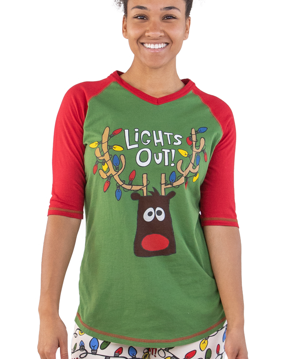^ Lazy One: Lights Out PJ Tall Tee