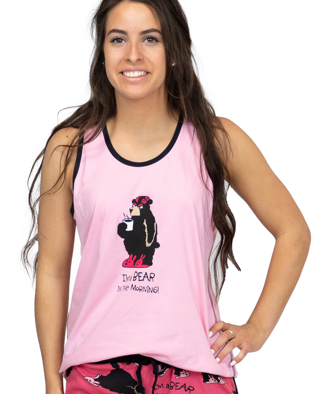 ^^LazyOne Bear in the Mornings PJ Tank