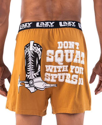 ^ Lazy One: Don&#39;t Squat Funny Boxer: