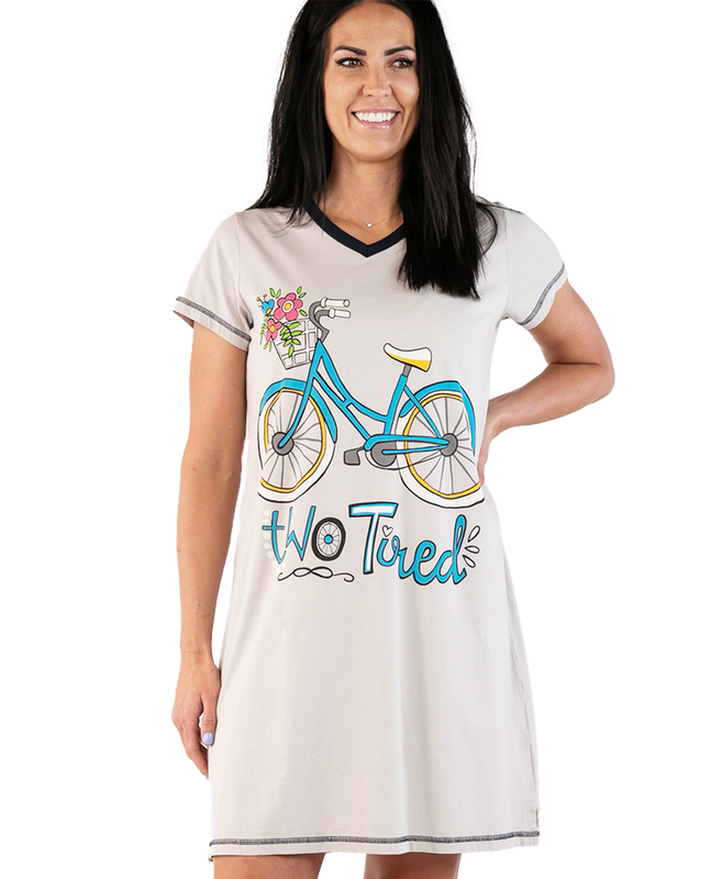 ^Two Tired  V-neck Nightshirt