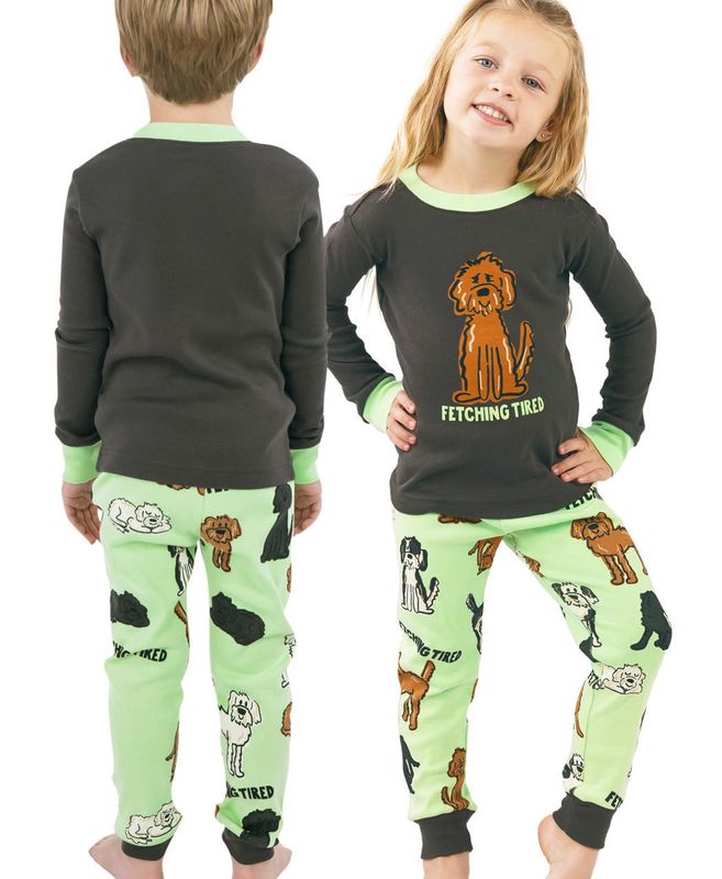 ^Lazy One Fetching Tired Long Sleeve PJ Set