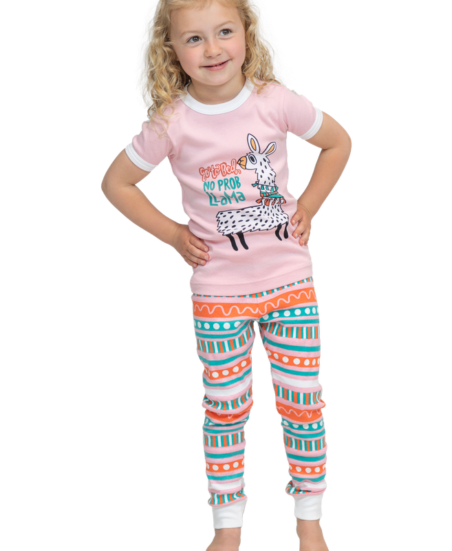 ^No Prob-Llama PJ Short Sleeve Set: