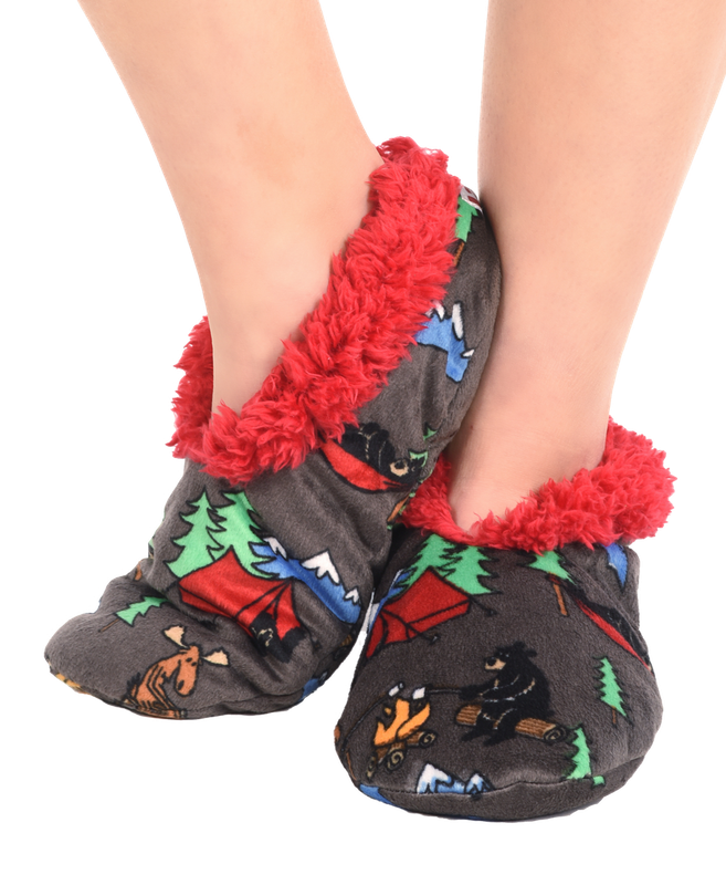 ^Happy Camper Fuzzy Feet