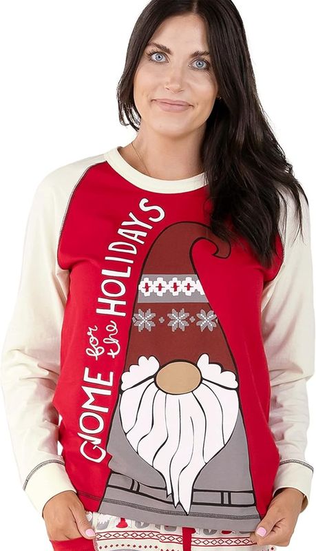 ~ Lazy One Gnome Fair Isle PJ Long Sleeve Tee