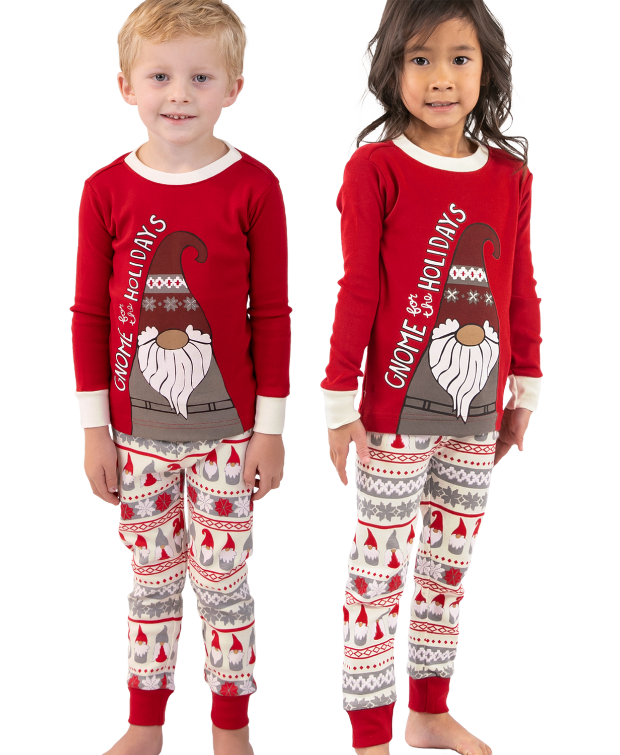 Lazy One Gnome Fair Isle Long Sleeve PJ Set