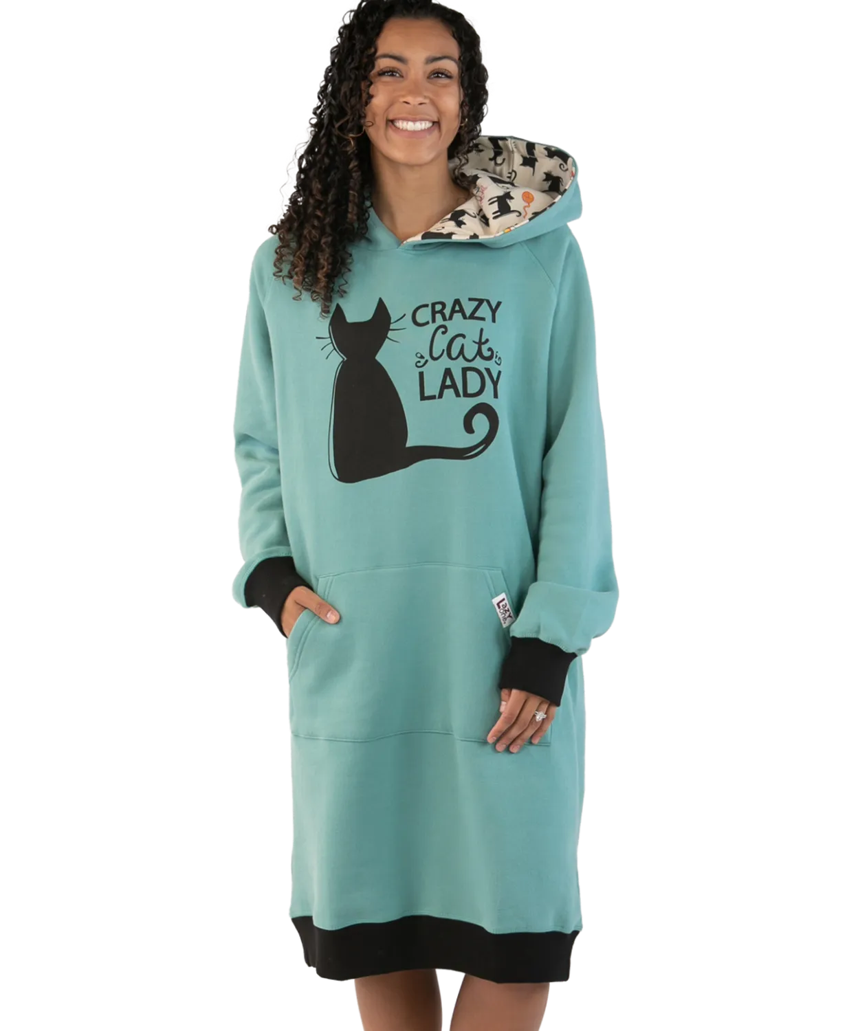 Lazy One Crazy Cat Lady Sleep Hoodie