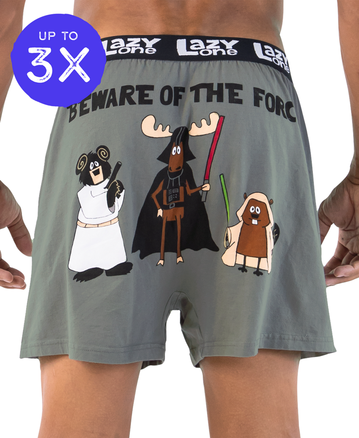 ^ Lazy One: Beware of the Force Men&#39;s Funny Boxer