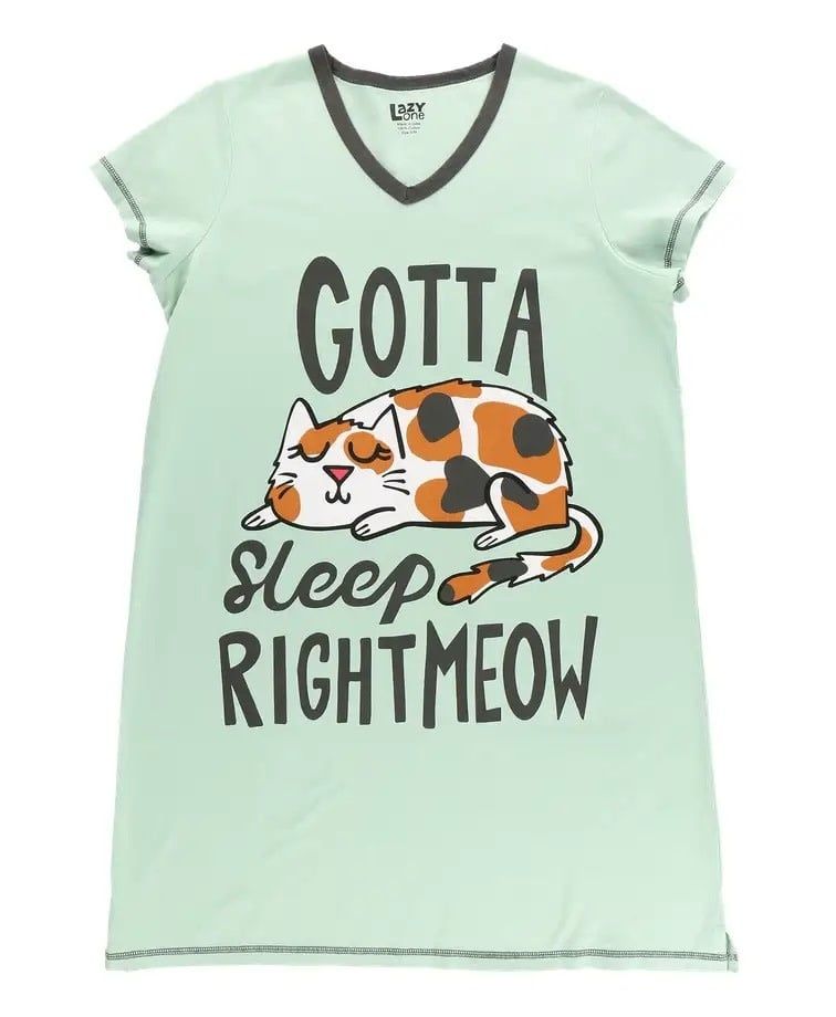 ~Gotta Sleep Meow  V-neck Nightshirt: