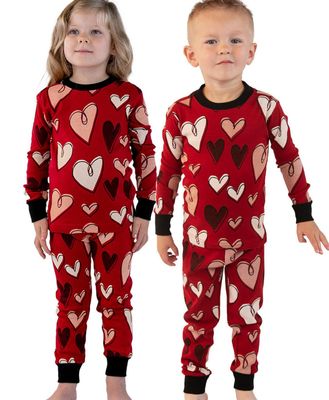 Lazy One Hearts Long Sleeve PJ Set