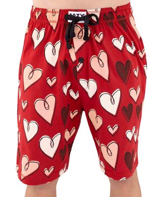 ~Lazy One Hearts PJ Men&#39;s Shorts