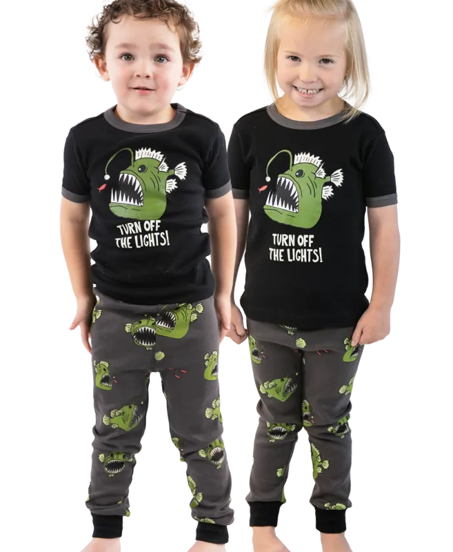 ^Angler Fish PJ Short Sleeve Set: