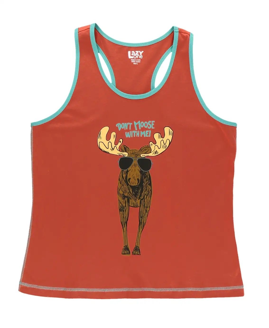 ^ Lazy One: Don&#39;t Moose (Blue) with Me PJ Tank