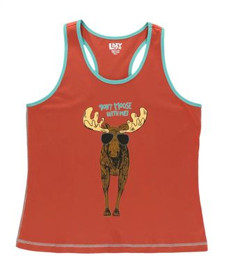 ^ Lazy One: Don&#39;t Moose (Blue) with Me PJ Tank