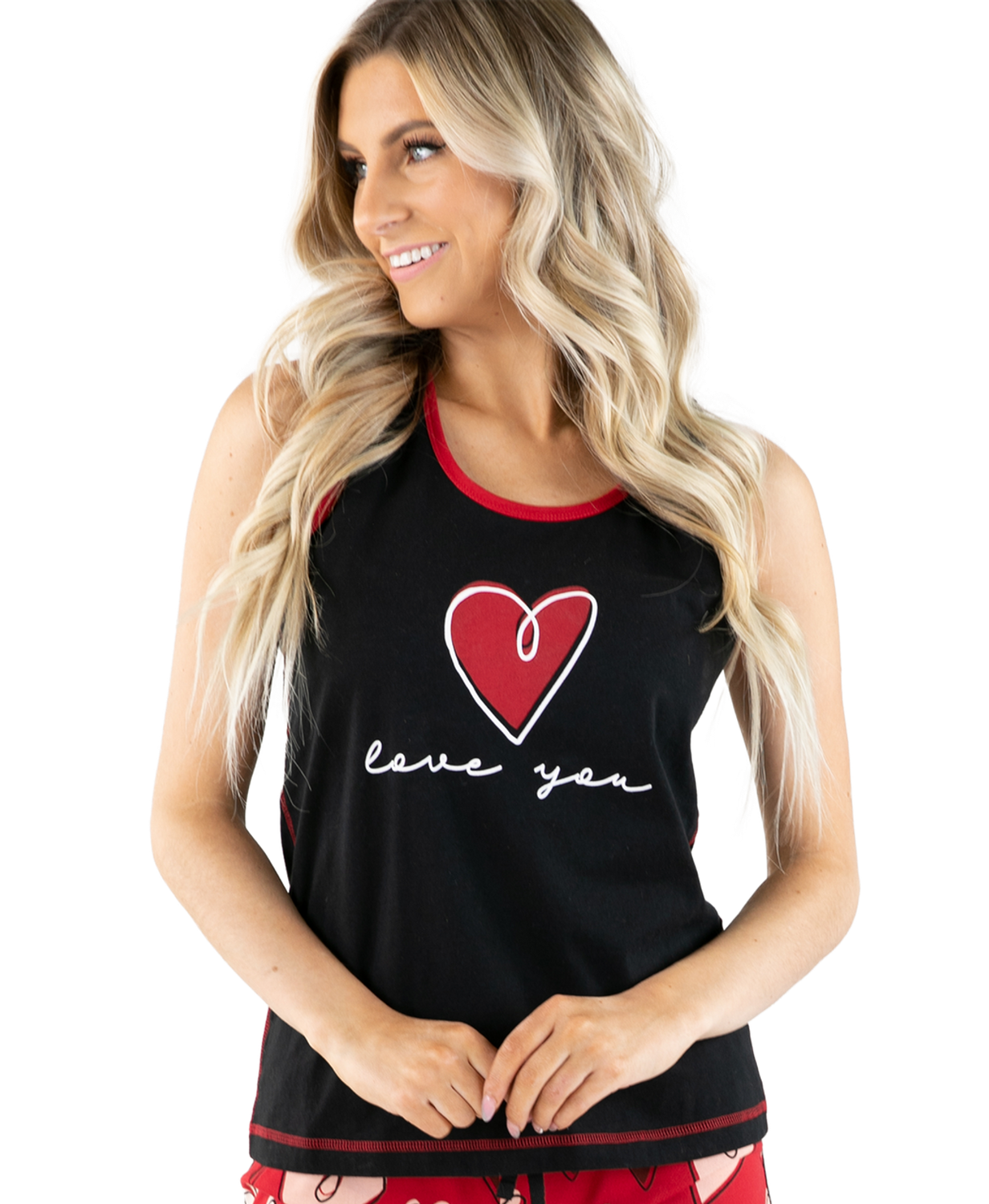 Lazy One Hearts &quot;Love You&quot; PJ Tank