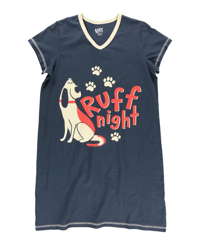 ^ Lazy One: Ruff Night V-neck Nightshirt: