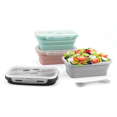 Krumbs Kitchen Collapsible Silicone Lunch Container: