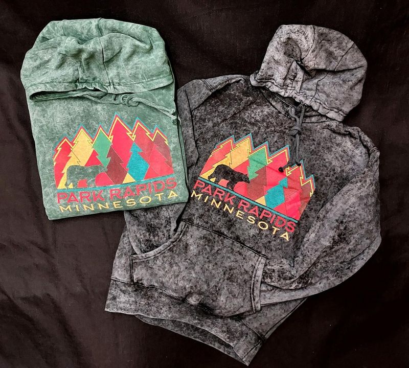 Blue 84 Mineral Wash Hoodie &quot;Park Rapids MN&quot;: