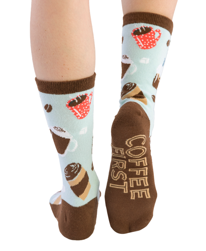 Coffee First Crew Sock:
