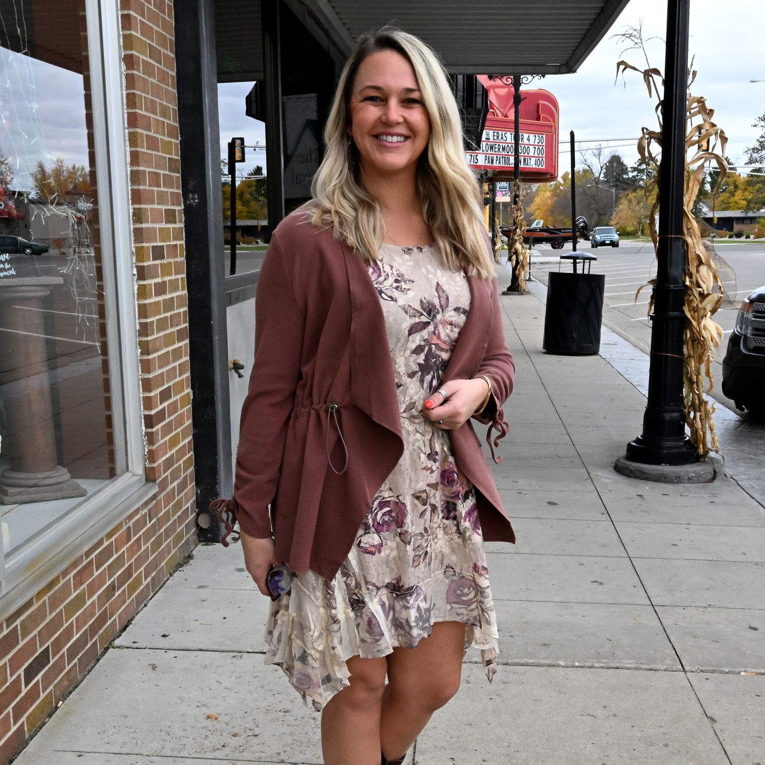 Waterfall Cardigan w/ Cinched Sleeve: