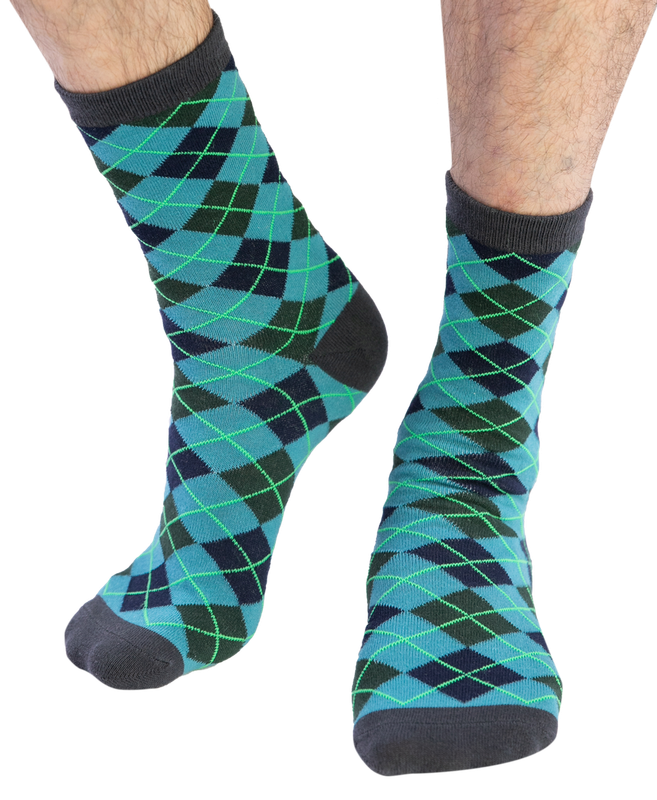 ~Golf Argyle Crew Sock: