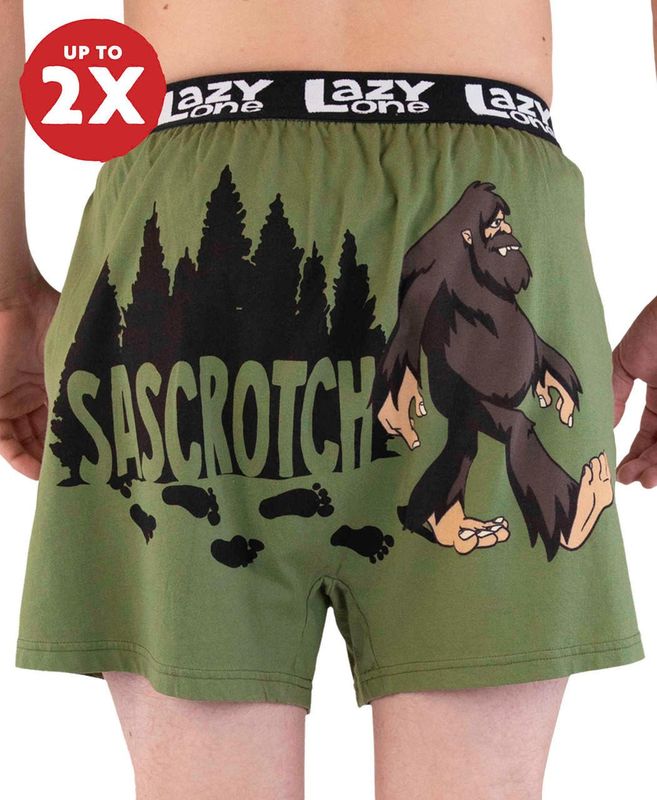Lazy One: Sascrotch Funny Boxer: