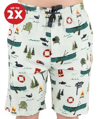 Lazy One Lake It Easy Men&#39;s Pajama Shorts