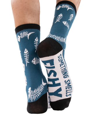 ~Something&#39;s Fishy Crew Sock: