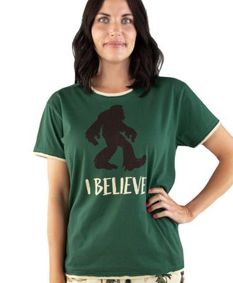 I Believe Squatch Women&#39;s PJ Tee: