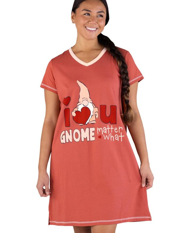 ~ Lazy One Gnome Matter What V-neck Nightshirt