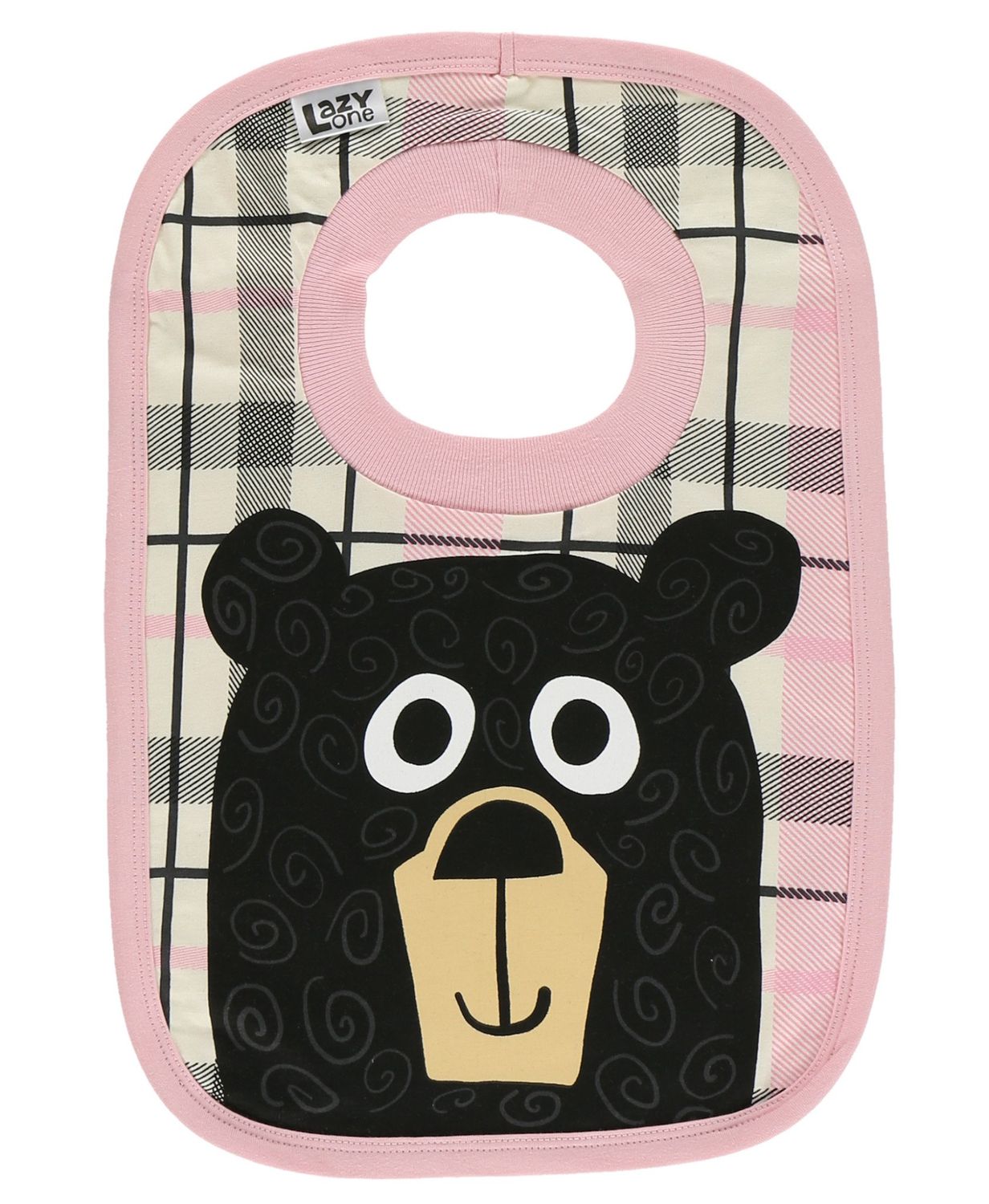 ^Bear Hug Pink Infant Bib