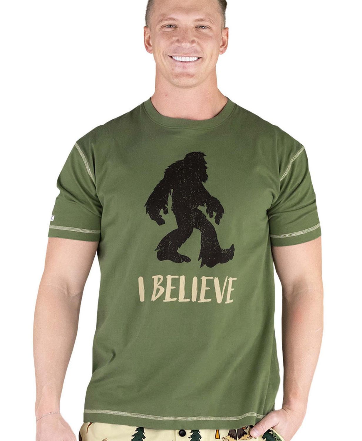 I Believe Squatch PJ Tee: