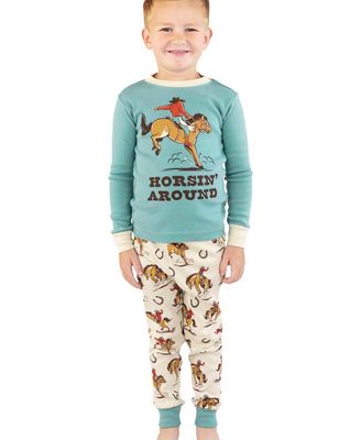 Rodeo (Horsin&#39; Around) Kid&#39;s LS PJ Set: