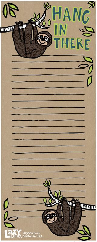 Hang In There Notepad