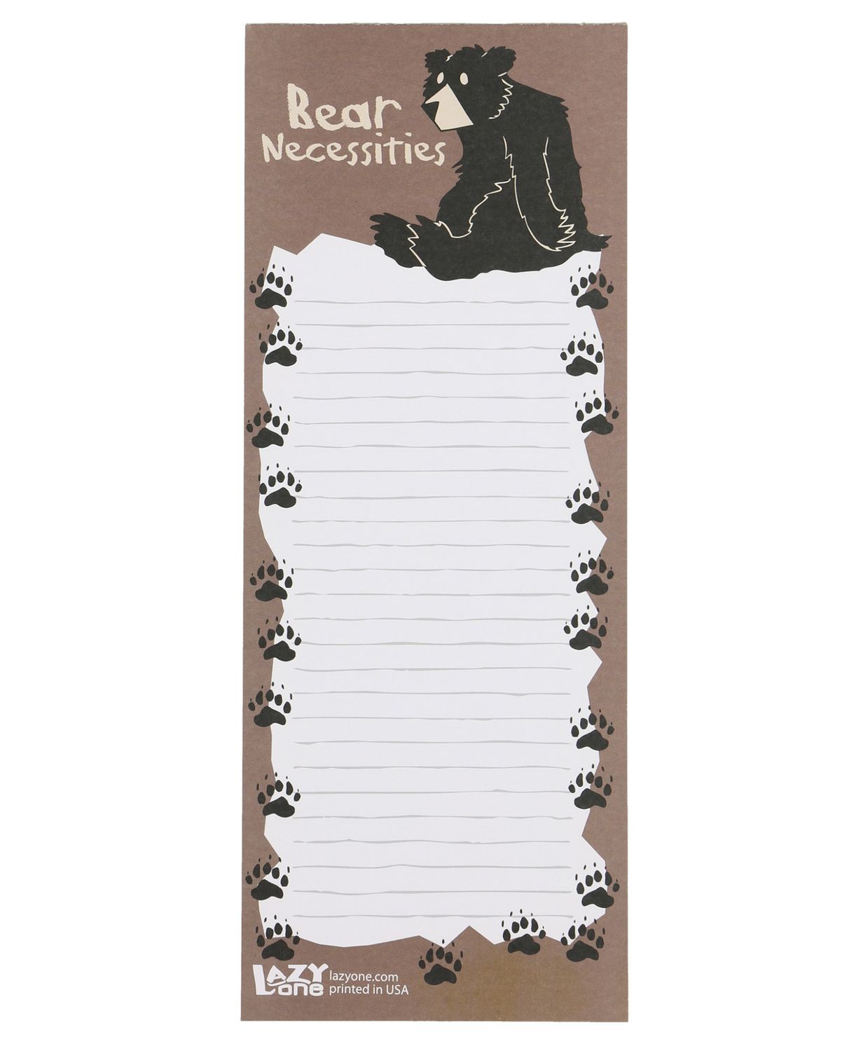 Bear Necessities Notepad