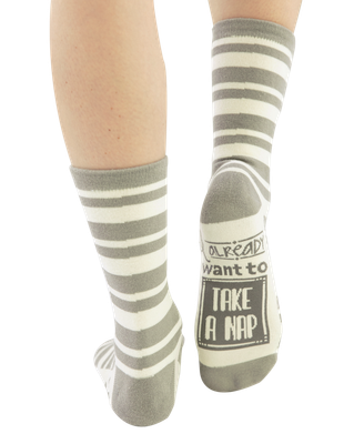 Take a Nap Crew Sock One Size