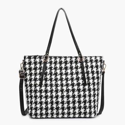Jen &amp; Co Tote: Ingrid: HDST Black/White