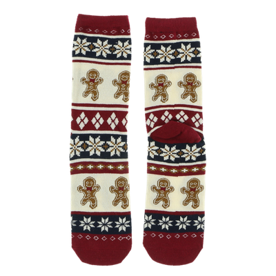 Gingerbread Fair Isle Crew Sock One Size