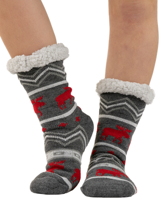 Cabin Moose Plush Sock
