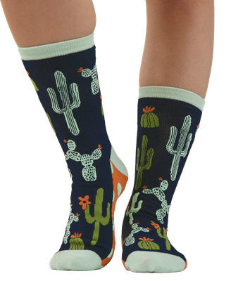 ~Stuck in Bed Blue Crew Sock (9-11)