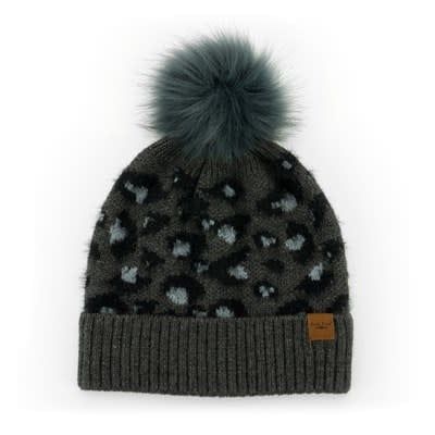 Britt&#39;s Knits® Snow Leopard Pom Hat, Color: Black