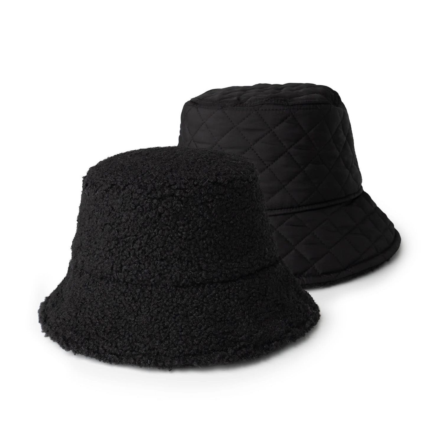 Britt’s Knits® Après Ski Reversible Sherpa Bucket Hat, Color: Black