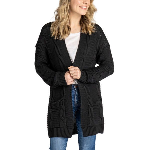 Aspen Cardigan:, Color: Black:, Size: Small