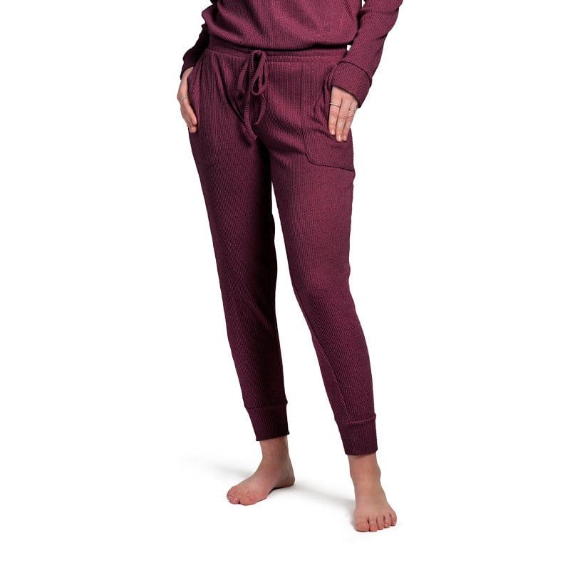Hello Mello Cuddleblend Joggers, Color: Wine Time:, Size: XL