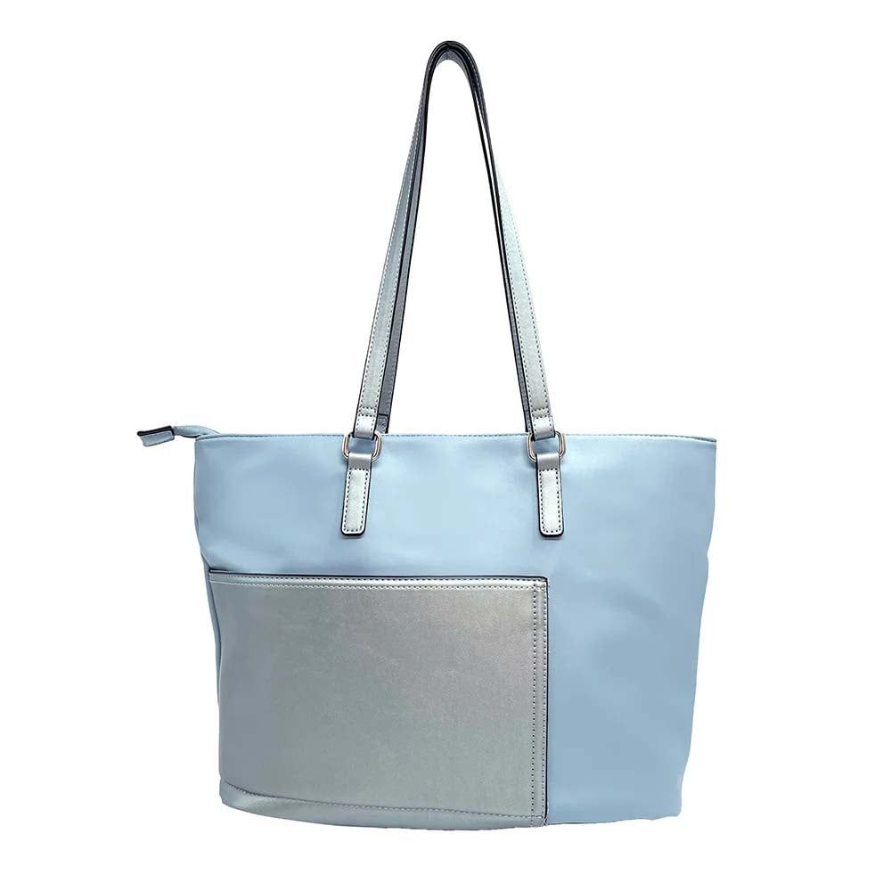 Alex Tote w/ Front Pocket:, Color: Blue