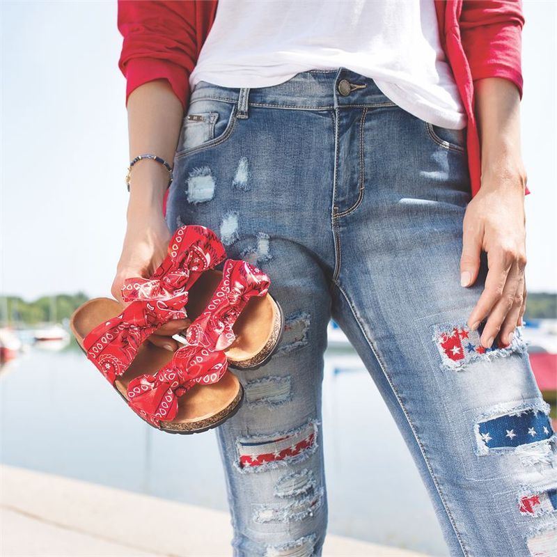COCO + CARMEN Americana Knotted Sandals