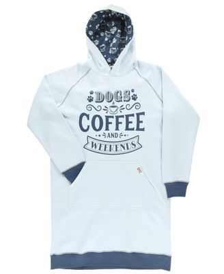 Lazy One Dogs, Coffee, Weekends Sleep Hoodie