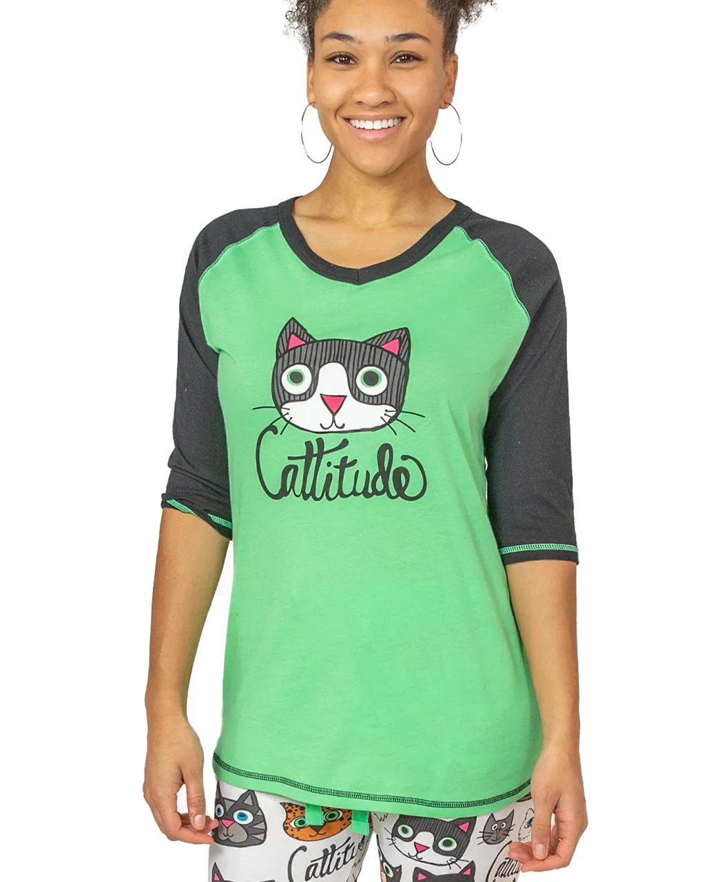 Cattitude Women&#39;s Cat Tall Tee