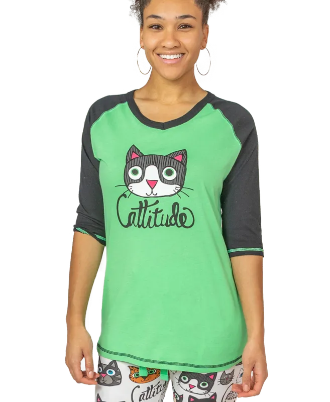 Cattitude Women&#39;s Cat Tall Tee