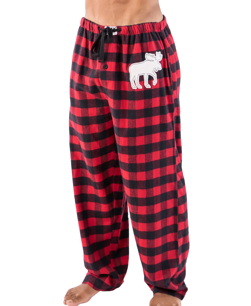 Moose Plaid (Flannel) Men&#39;s PJ Pant